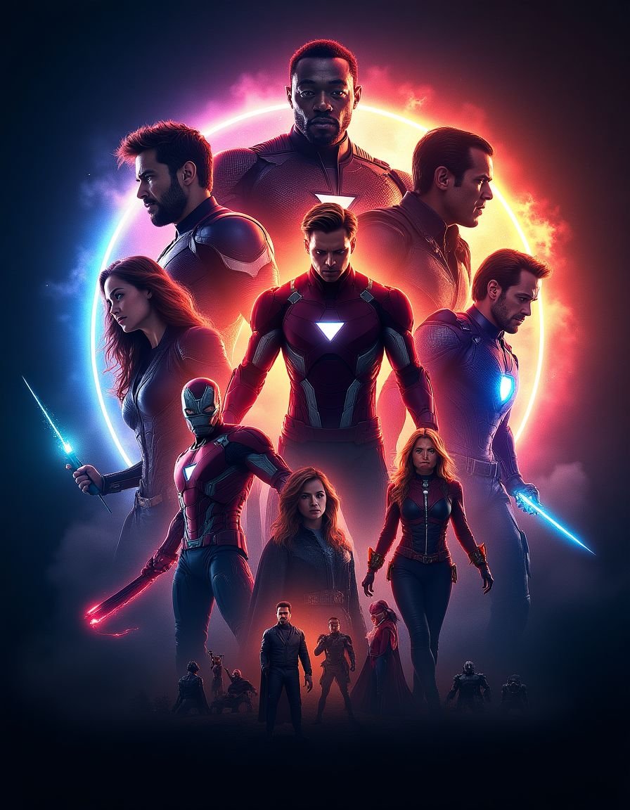 漫威电影宇宙专题封面 - 从《钢铁侠》到《复仇者联盟》，完整回顾漫威电影宇宙的辉煌历程